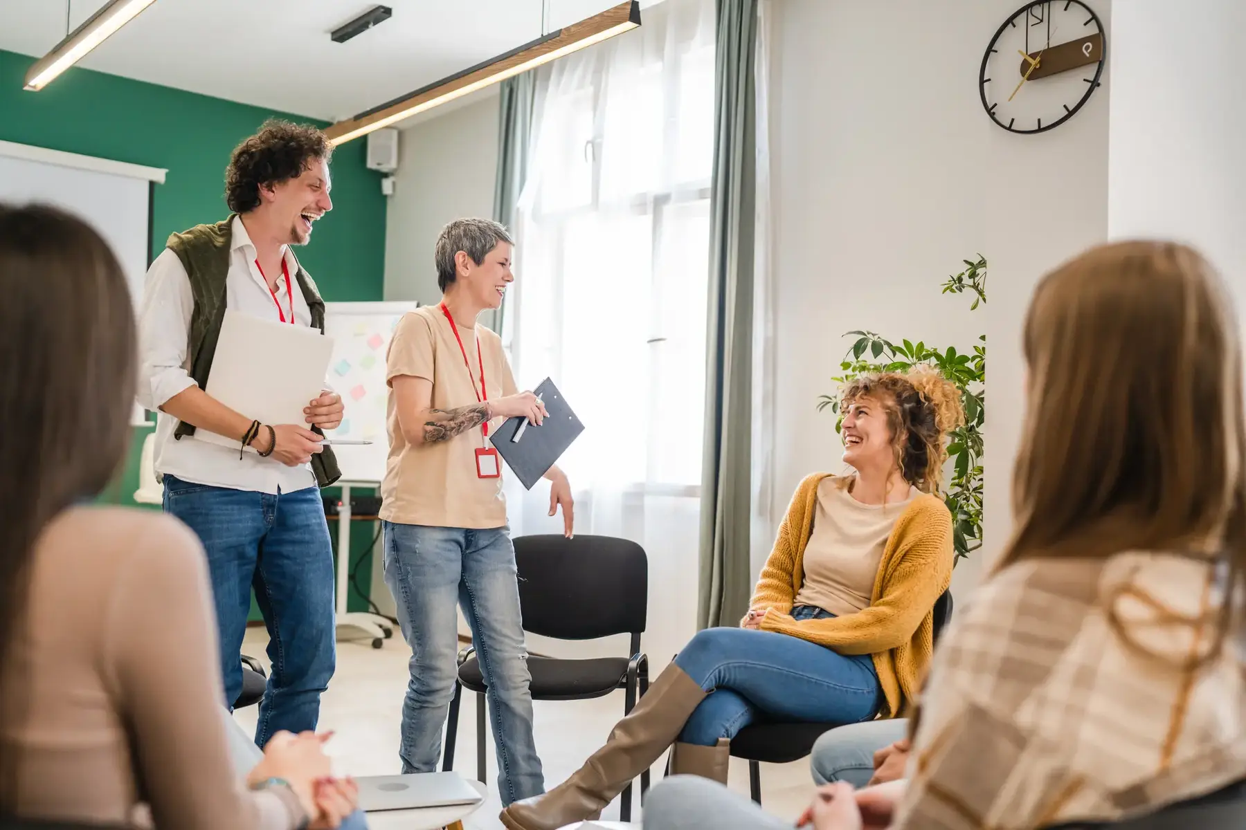 Group of people having fun time while Skills-Based Groups therapy at Transformation Health Services in Virginia Beach, VA